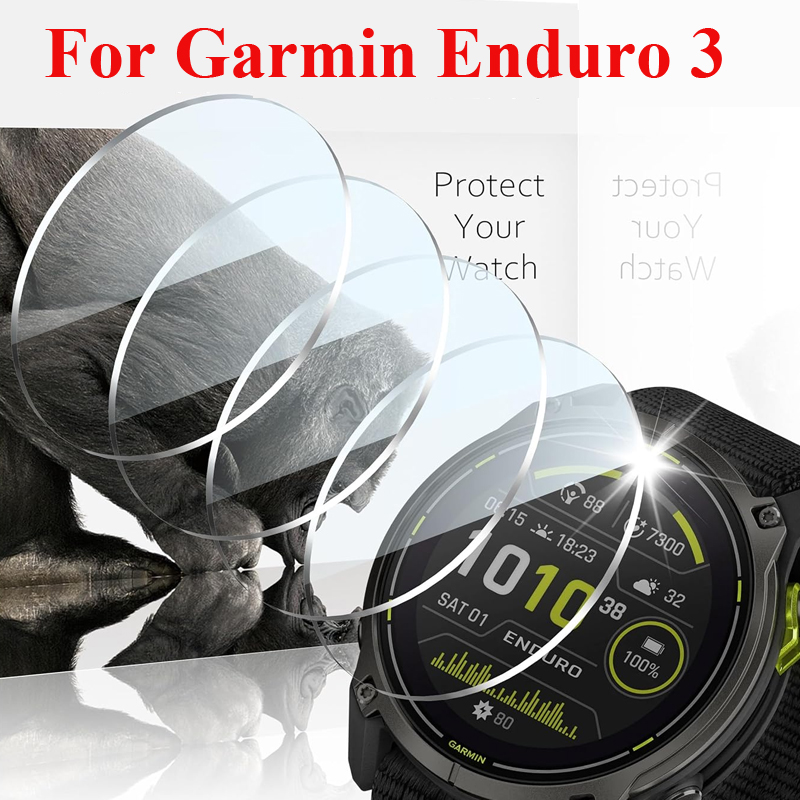 Watch Face Protector - Gehard glasfilms voor Garmin Enduro 3