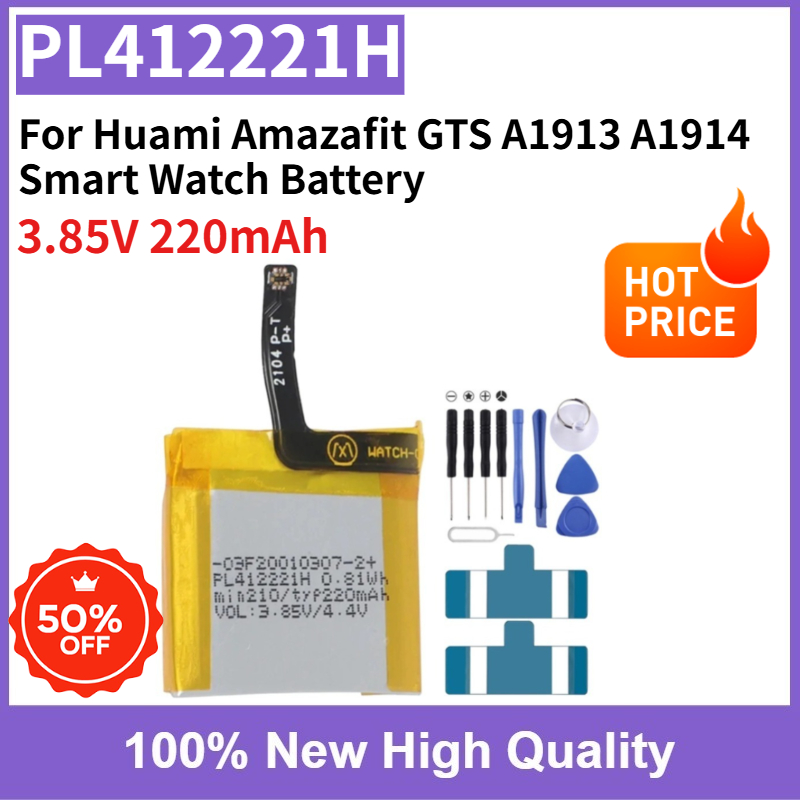 Smartwatch A1914 - PL412221H 3.85V 220mAh Vervangbare Batterij Hoge