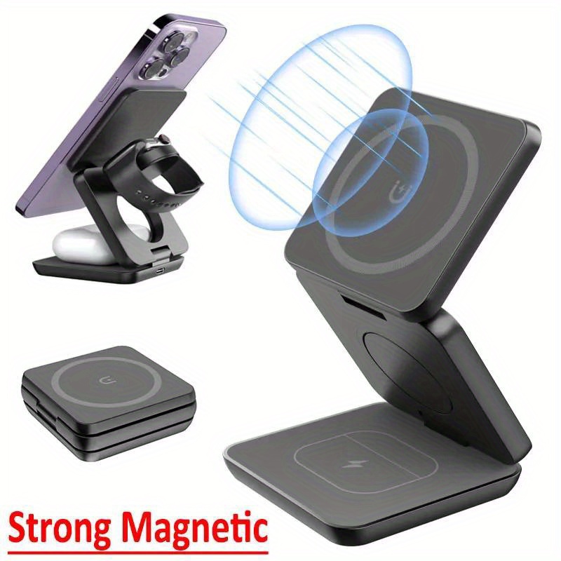 Opvouwbare 3-in-1 snelle draad - Wireless Charger Watch recensie en prijs