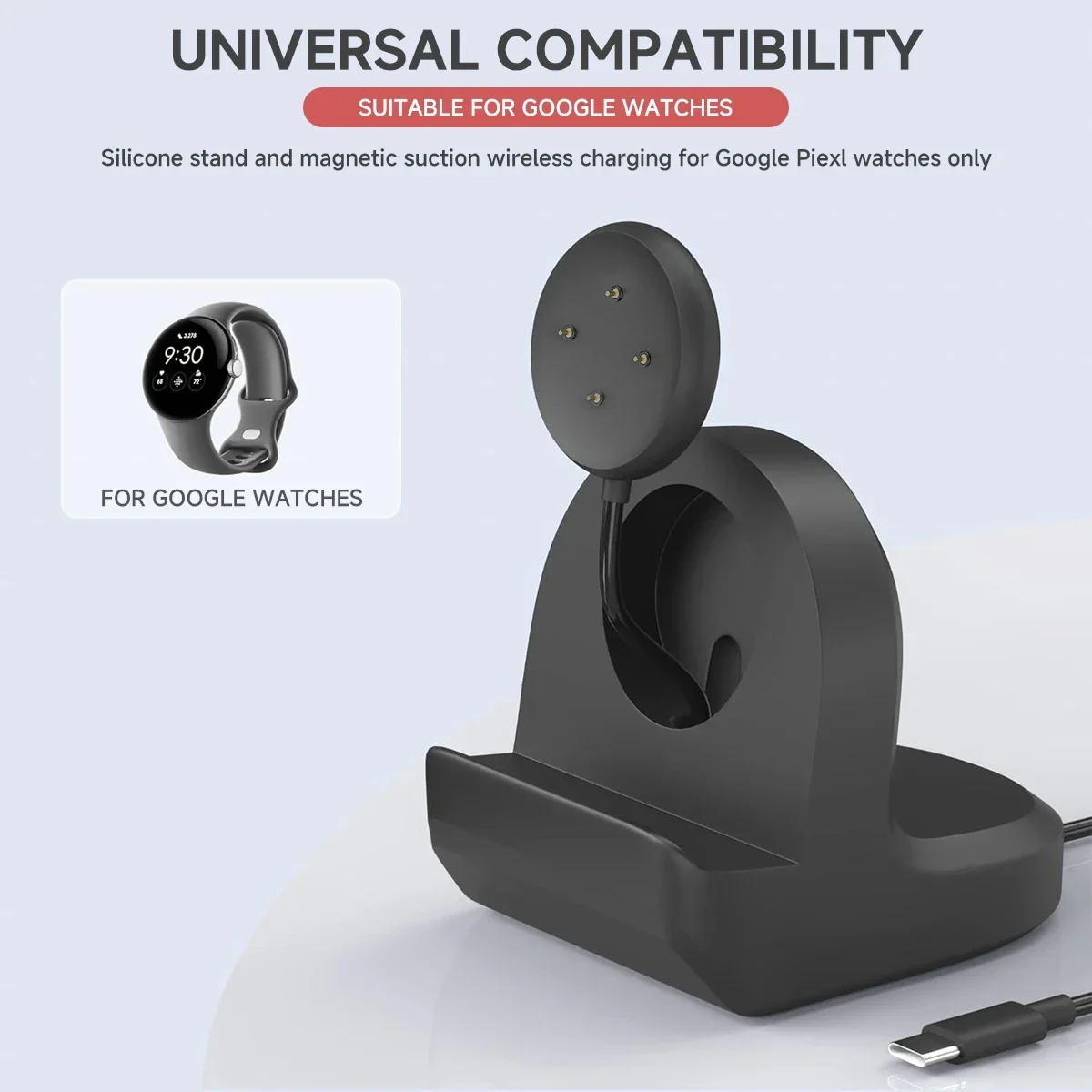 Zachte siliconen oplader Cradl - Wireless Charger Watch recensie en prijs