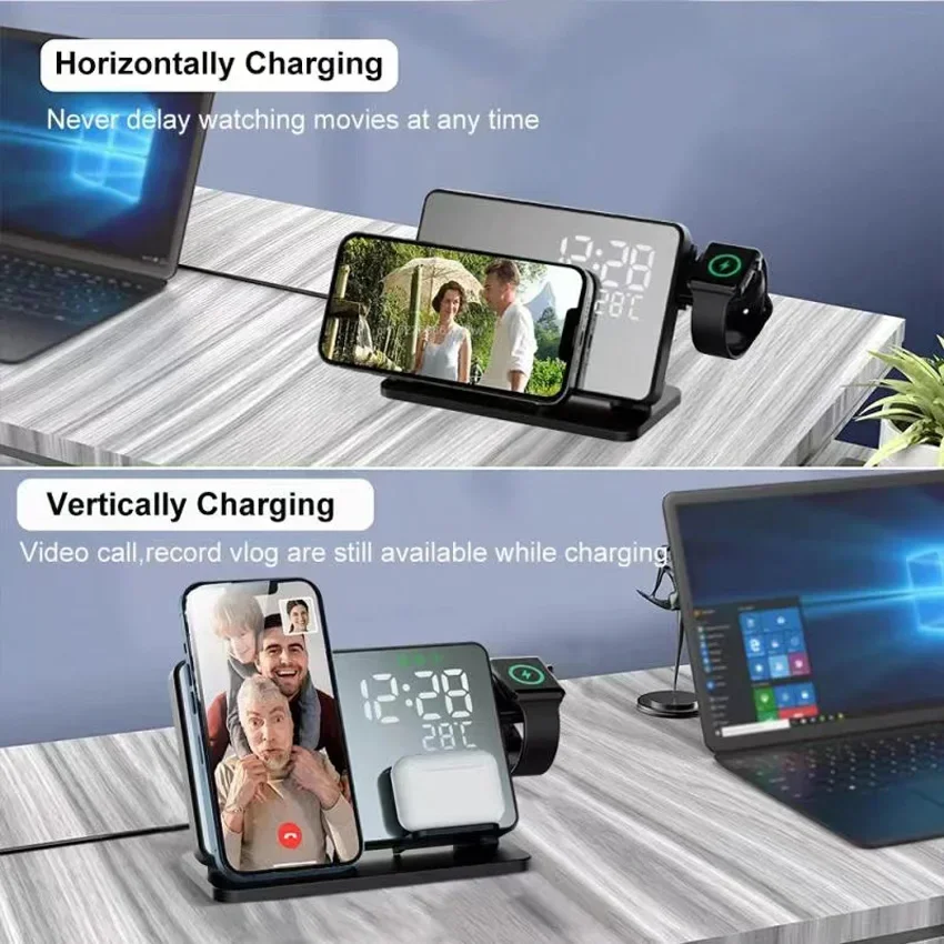 Draadloze oplader Wekkerstanda - Wireless Charger Watch recensie en prijs