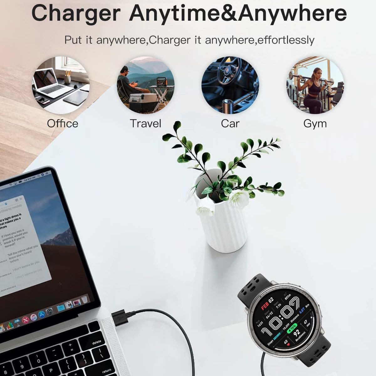 Oplaadstation voor Amazfit Act - Amazfit Smartwatch Accessories recensie en prijs