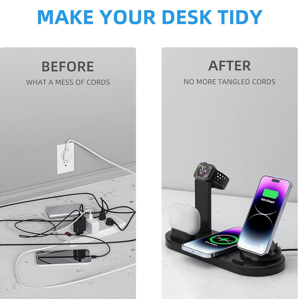 30W 7-in-1 draadloze oplaadsta - Wireless Charger Watch recensie en prijs