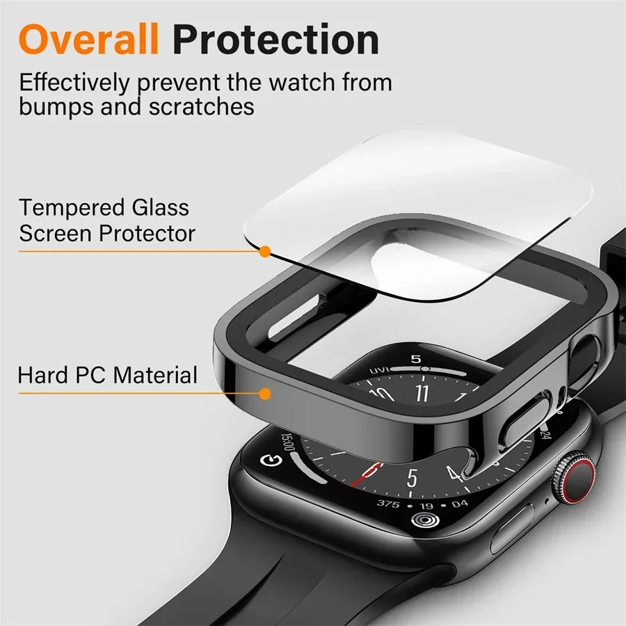 Glazen + Hoes Voor Apple Watch - Smartwatch Watch Accessories For Women recensie en prijs