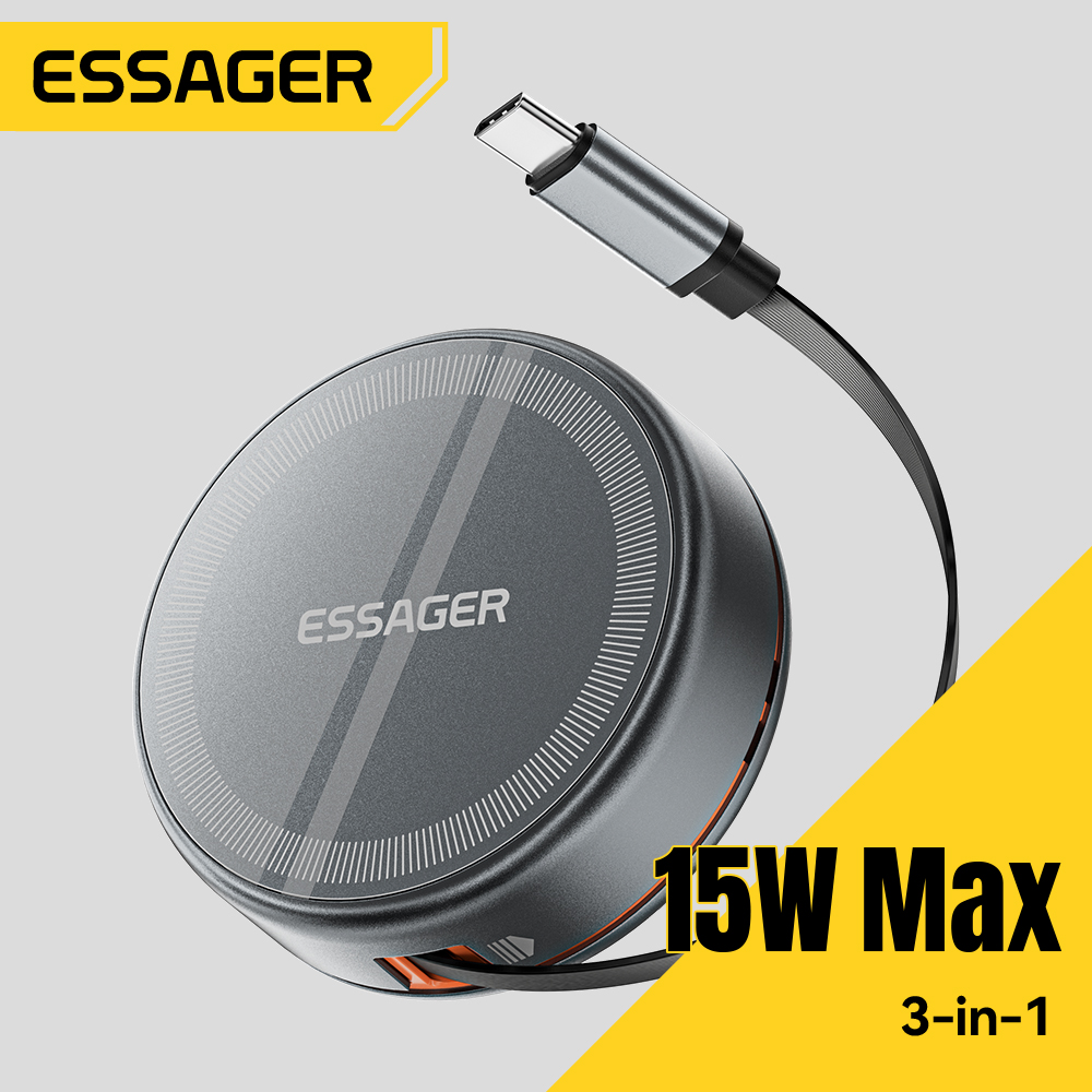 Essager 15W 3 in 1 magnetische - Wireless Charger Watch recensie en prijs
