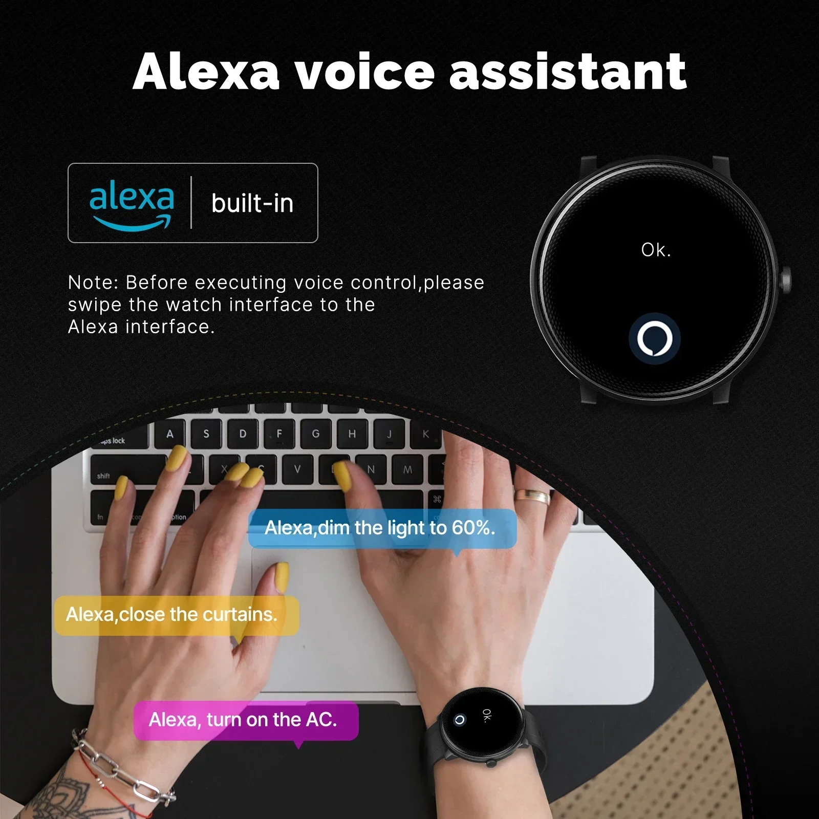 Moes Smart Watch Alexa Ingebou - Smartwatch Touch recensie en prijs