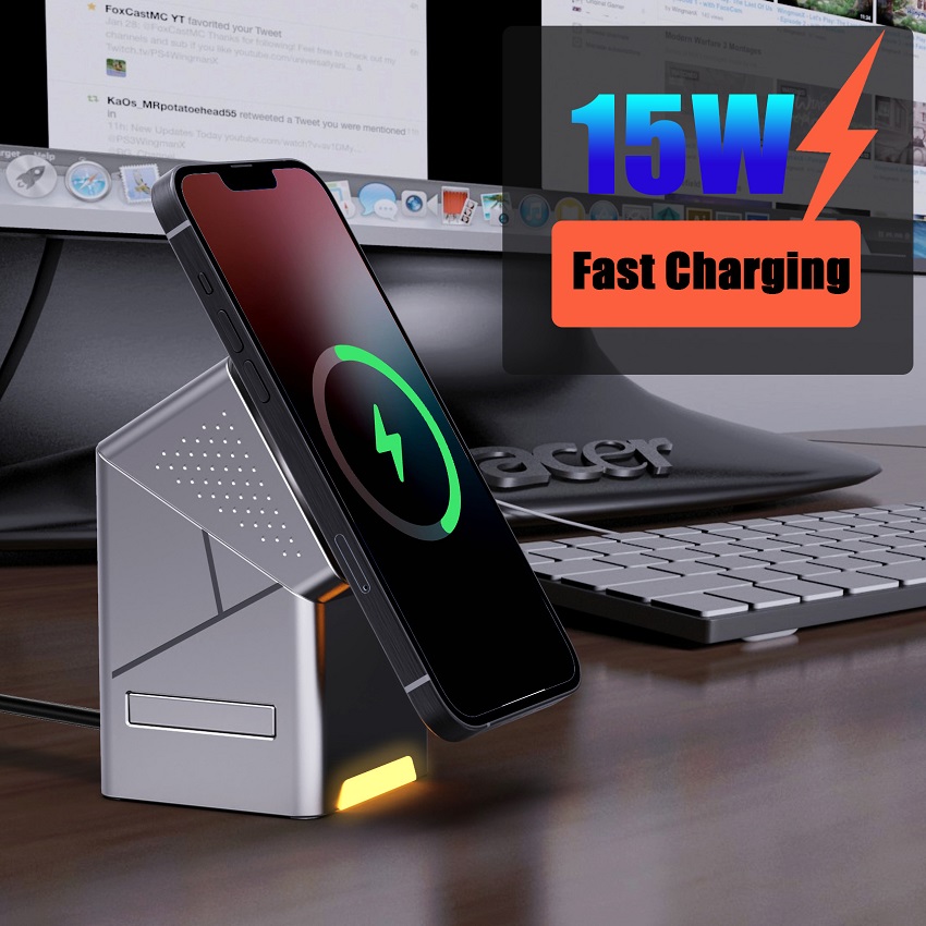 3-in-1 Magnetische Draadloze O - Wireless Charger Watch recensie en prijs